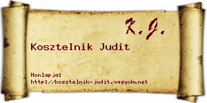 Kosztelnik Judit névjegykártya