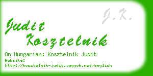 judit kosztelnik business card